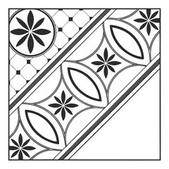 Geometric pattern inspired by traditional tiles Illustrator Artwork