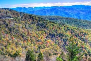 Fall at Blue Ridge Mountain Parkway North Carolina