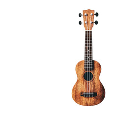 Obraz premium a classic ukulele in white background