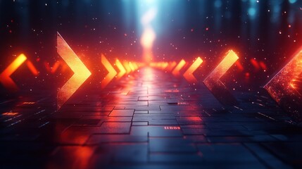 Upward Arrows Representing Business Growth, Success, Development, Profit, Revenue, Investment, Market Trends, and Corporate Progress