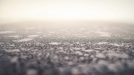 Close-up of frost patterns on a surface.