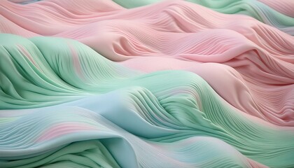 Abstract pastel fabric waves. Soft, dreamy texture and colors.