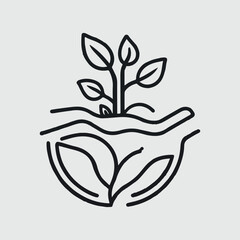 Sustainable Line Icon Vector, Sustainable Icon, Ecologic silhouette vector style with white background Art & Illustration