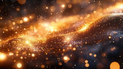 Obraz premium Gold Glitter Background for Celebrations and Elegance