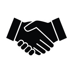 handshake isolated on white