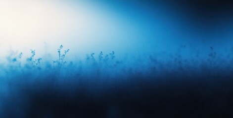 Blurred Blue Gradient Abstract Background with Soft Light for Large Banners and Web Pages