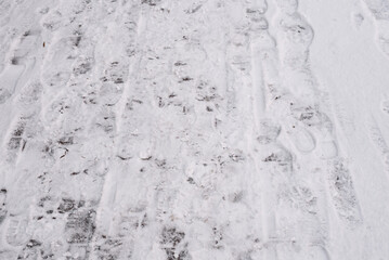 Steps and Sidewalks Covered in Snow