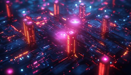 Fototapeta premium Container Orchestration and Management in Cloud Infrastructure with Kubernetes and Automation