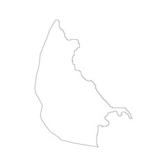 Melilla blank outline map