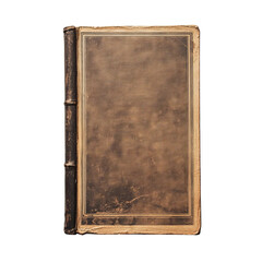 Fototapeta premium vintage book with no title in the cover white background