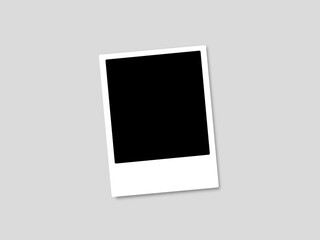 blank photo frame, Polaroid photo frame, instant copy camera photo template