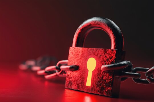 cyber security padlock 