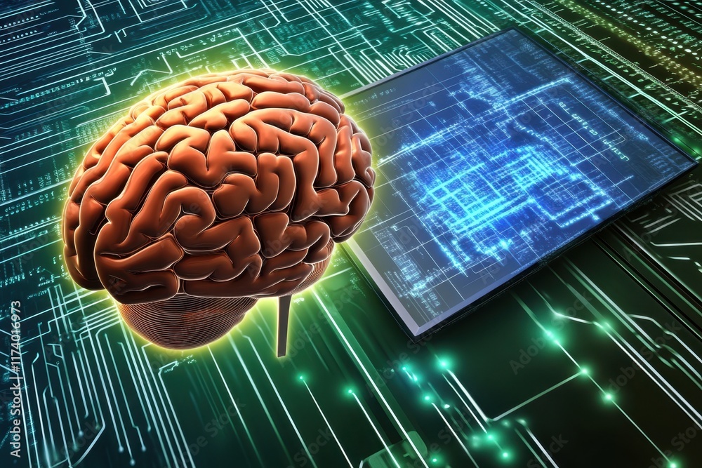 Poster exploration of artificial intelligence and neural networks on a digital interface
