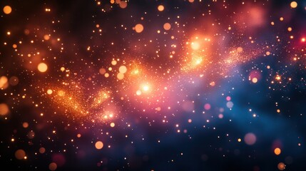 Obraz premium Colorful Fireworks Celebration Lighting Up the Night Sky