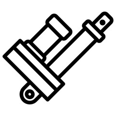 Linear Actuator Outline Icon