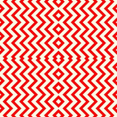 Optical ornament. Seamless pattern. Geometrical backdrop. Op art background. Geometric wallpaper. Modern motif. Digital paper. Linear textile print. Zigzag lines design. Abstract image. Vector work