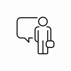 business talk icon sign vector