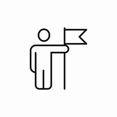 leader boss icon sign vector