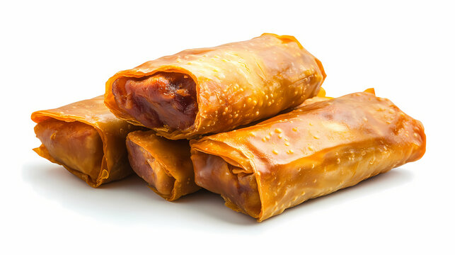 Wrapped and unwrapped puerto rican pasteles on a white background, offering a glimpse of tradition with space for customizable text. Glimpse. Illustration