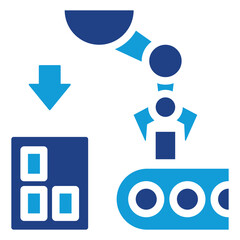 Obraz premium Pick And Place Flat Icon