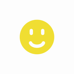 Fototapeta premium happy mood emoji icon sign vector