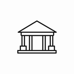 landmark building icon sign vector