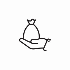 money bag offer icon sign vector