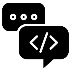Programming Language Glyph Icon