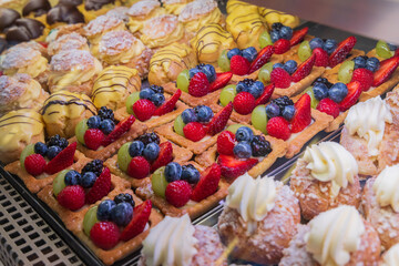Italy, Venice. Pastries for sale.