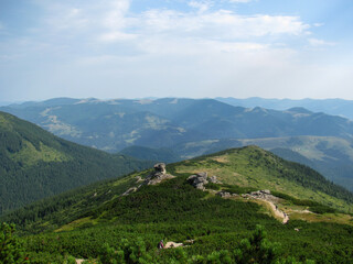 Stunning mountains with calm valleys