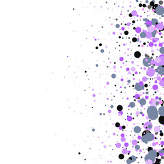Purple shiny falling  confetti. Png