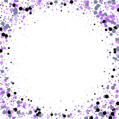 Purple circles . Celebration.  Photo frame. Png