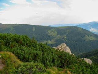 Breathtaking mountain landscape with lush greenery
