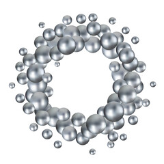 Gray  Pearl. Falling Gems Abstract Background. Shiny Design. Png