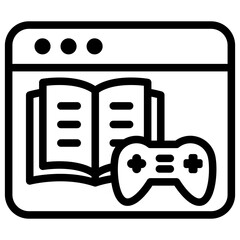Gamification Icon Lineal Style