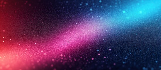 Obraz premium Abstract Grainy Gradient Background in Blue Purple Magenta Pink with Black Noise Texture for Posters and Banners