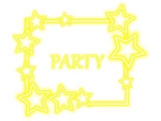 Fototapeta premium glowing neon Party. Png