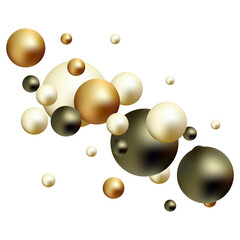 Elegant template with pearl pattern.  Png