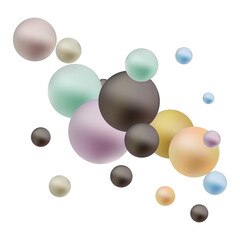 Elegant template with pearl pattern.  Png