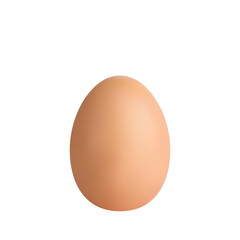 Fresh realistic chicken egg, shell. Png