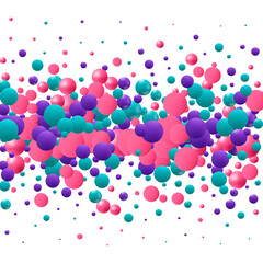 Colorful balls background. background made with gradient meshes. Background design for banner, poster, flyer, card, postcard, cover, brochure.  Png