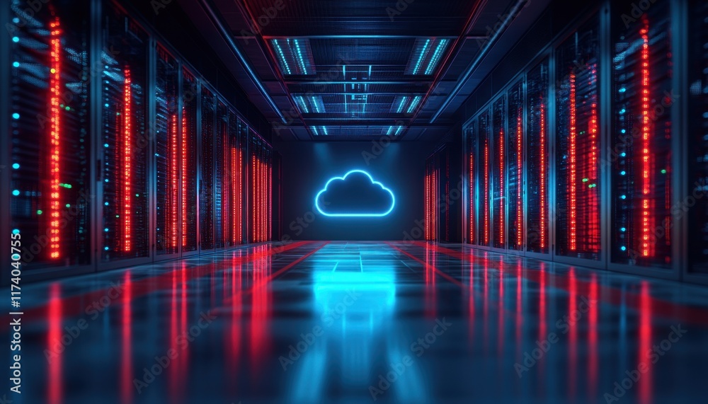 Aufkleber Hybrid Cloud Integration Architecture for Seamless Connectivity in Data Center Technology