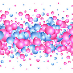 Elegant template with pink and blue pearl pattern. Png