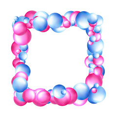 Elegant template with pink and blue pearl pattern.  FramePng
