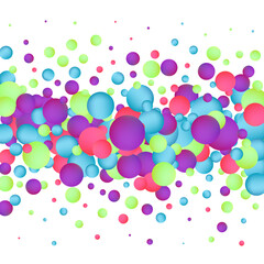 Colorful balls background, design for banner, poster, flyer, card, postcard, cover, brochure. Png