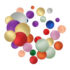 Abstractcolor  balloons. Bright design element. eps 10