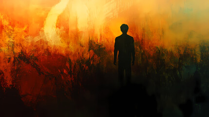 Fototapeta premium A fleeting glimpse of a shimmering shadowy figure raises the hopes of the dark photon hunters who press on with renewed determination. Glimpse. Illustration