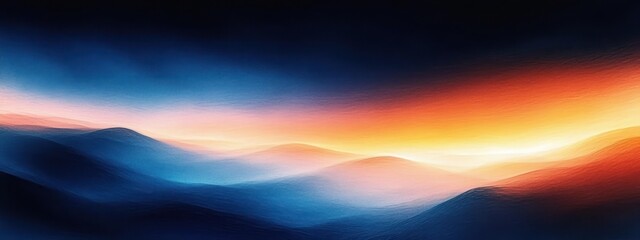 Gradient background blue orange abstract flowing smooth light dark noise texture design