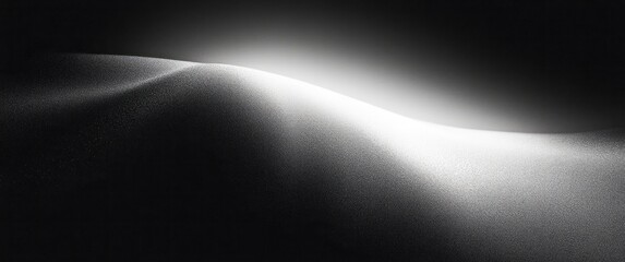Black and White Gradient Abstract Art Soft Lighting Minimalistic Design Modernist Inspired