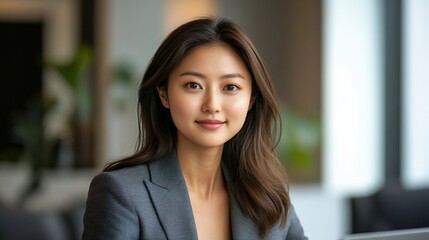 Fototapeta premium Confident Asian businesswoman portrait.